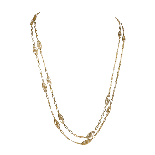 Vintage Long Gold Chain