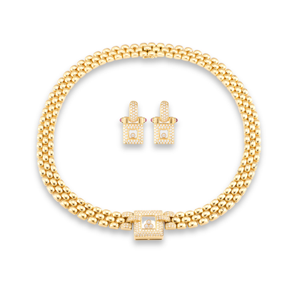 Chopard Happy Diamonds Necklace and Earrings