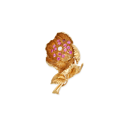 Vintage “En tremblant” Flower Brooch