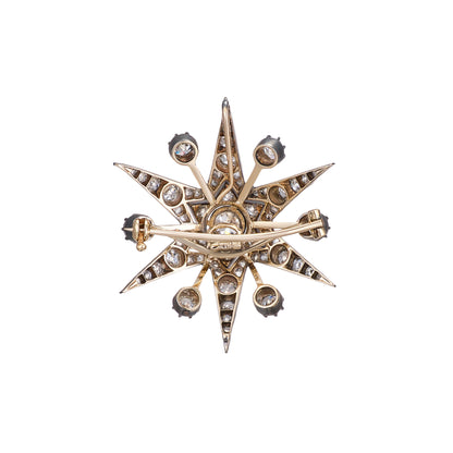 Antique Starburst Brooch