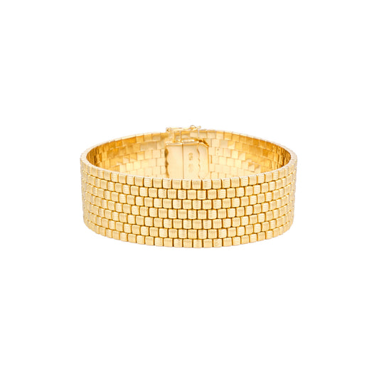 Vintage Gold Textured Bracelet