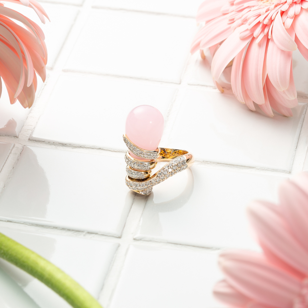 De Grisogono Rose Quartz Ring