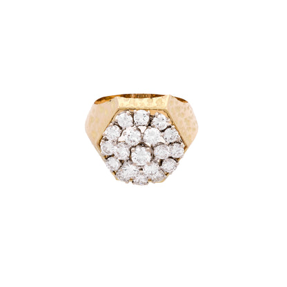 Vintage Geometric Diamond Ring