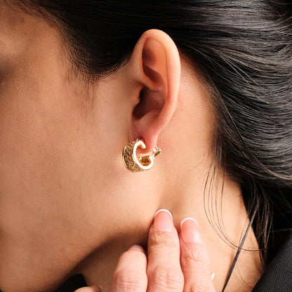 Yuri Ichihashi Gold Earrings
