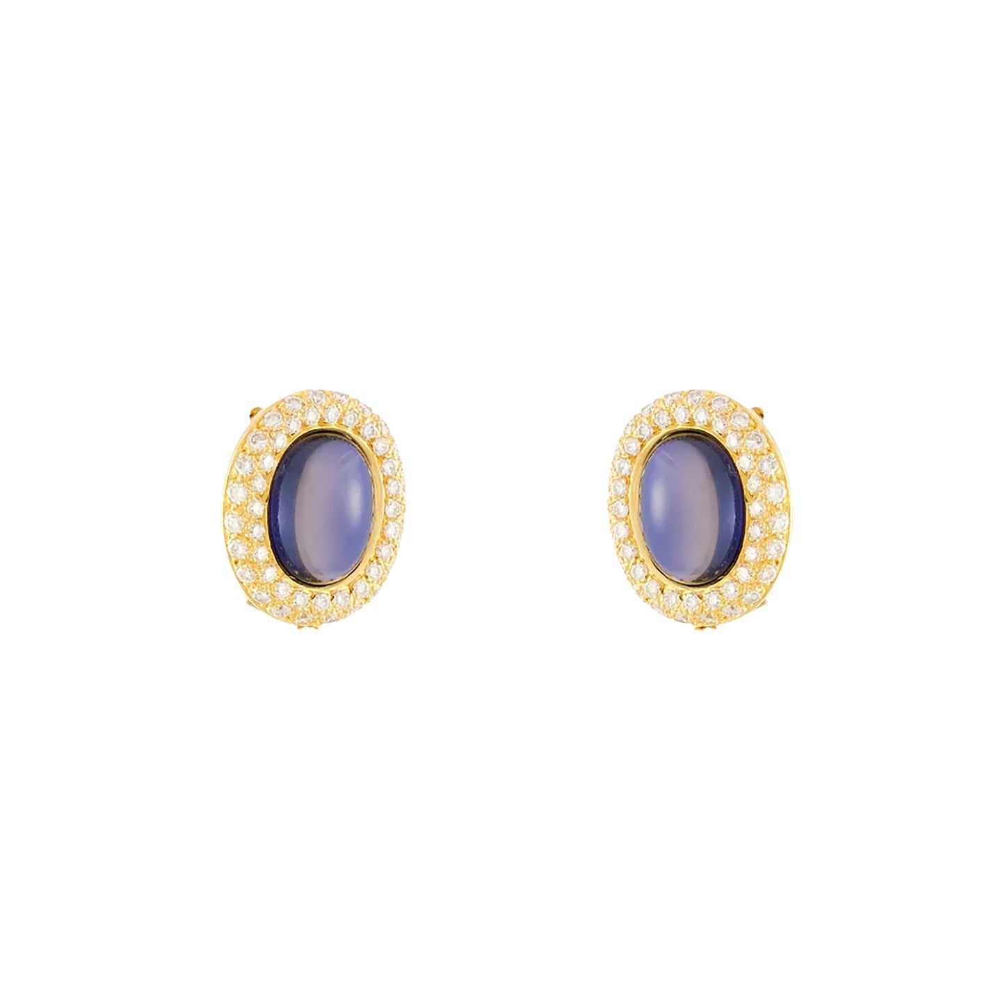Poiray Iolite and Tourmaline Earrings