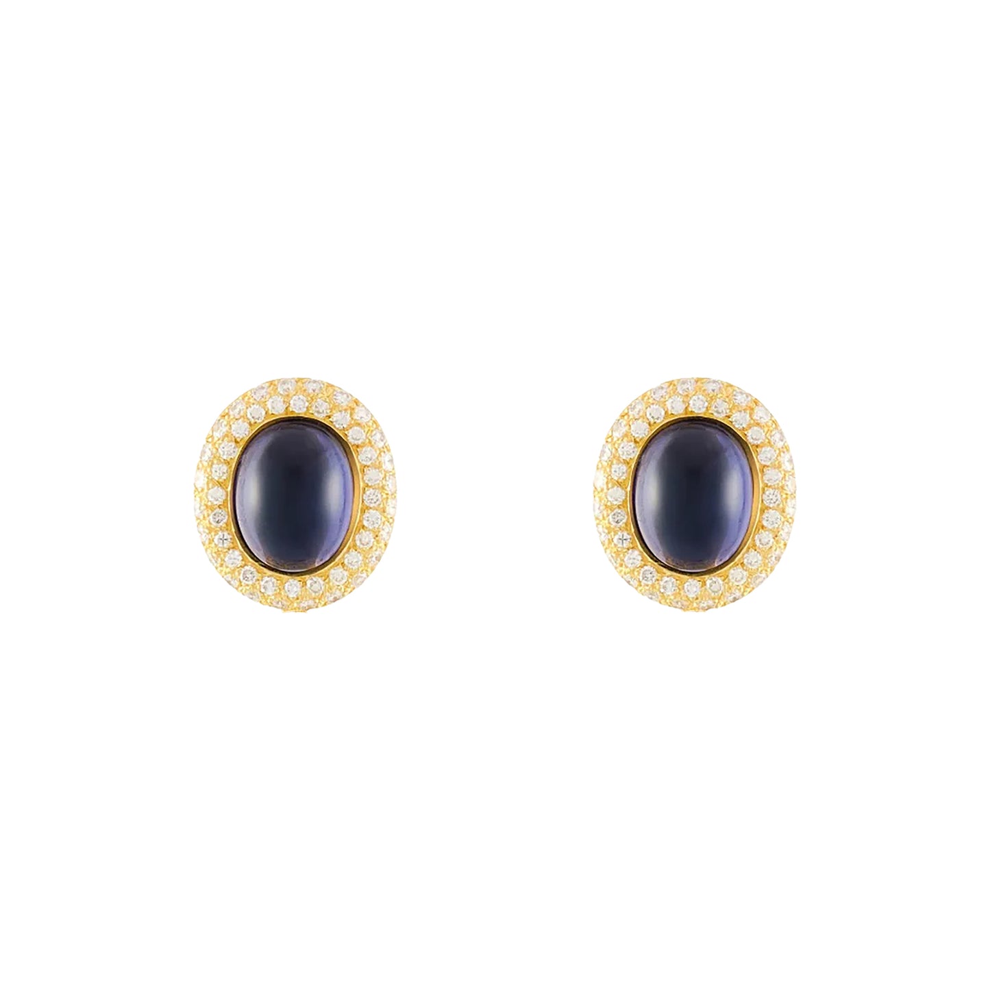 Poiray Iolite and Tourmaline Earrings