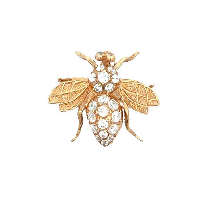 Vintage Bumblebee Diamond Brooch