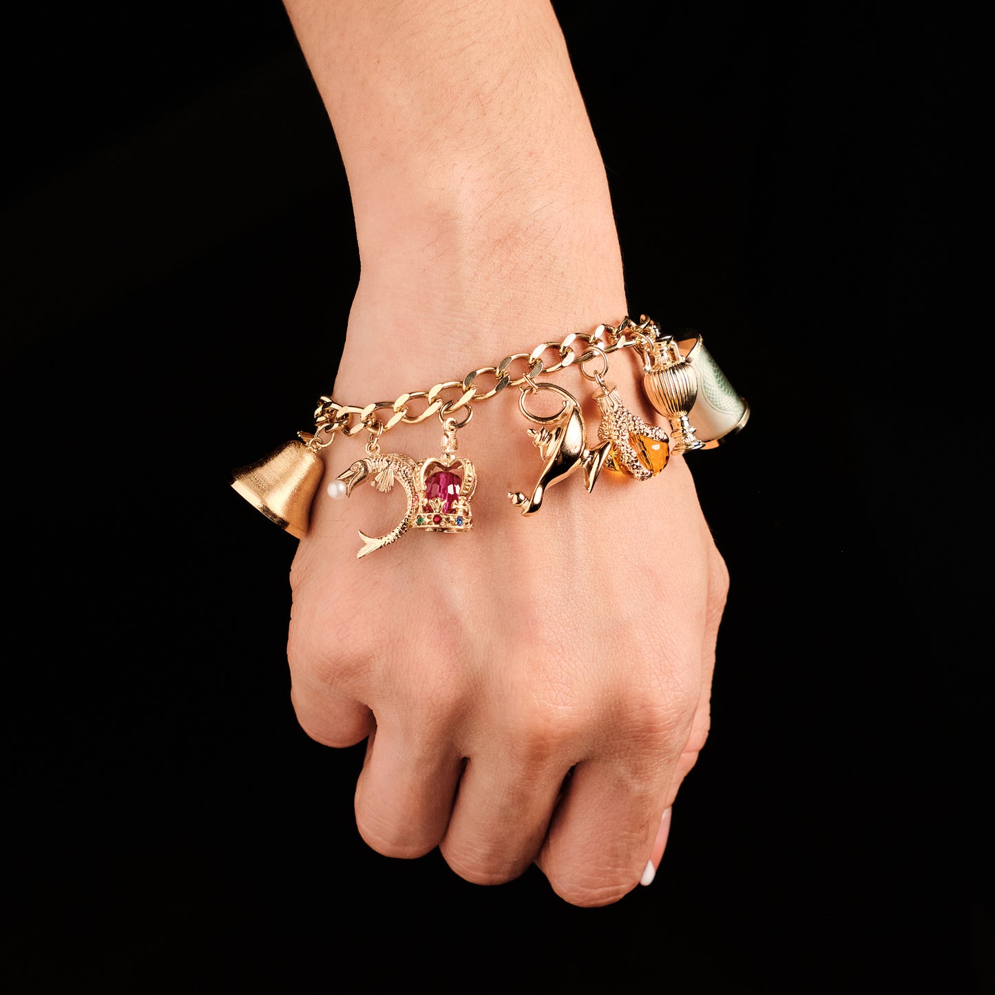 Vintage British Charm Bracelet