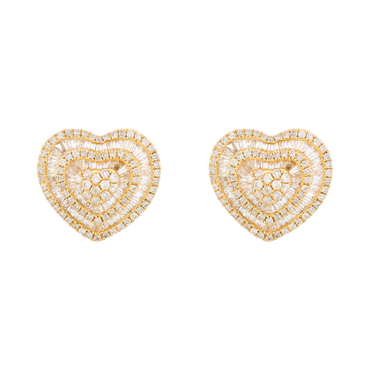 Vintage Heart-Shaped Earrings