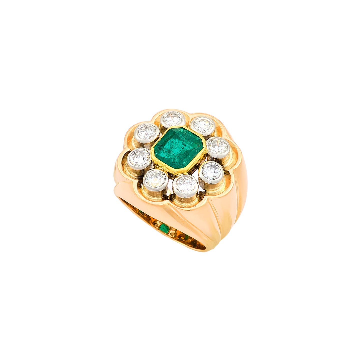 Vintage French Emerald Ring