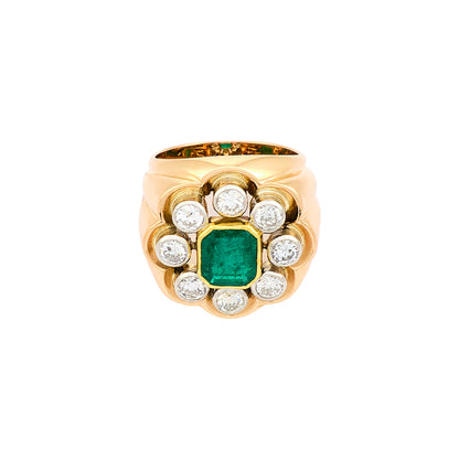 Vintage French Emerald Ring