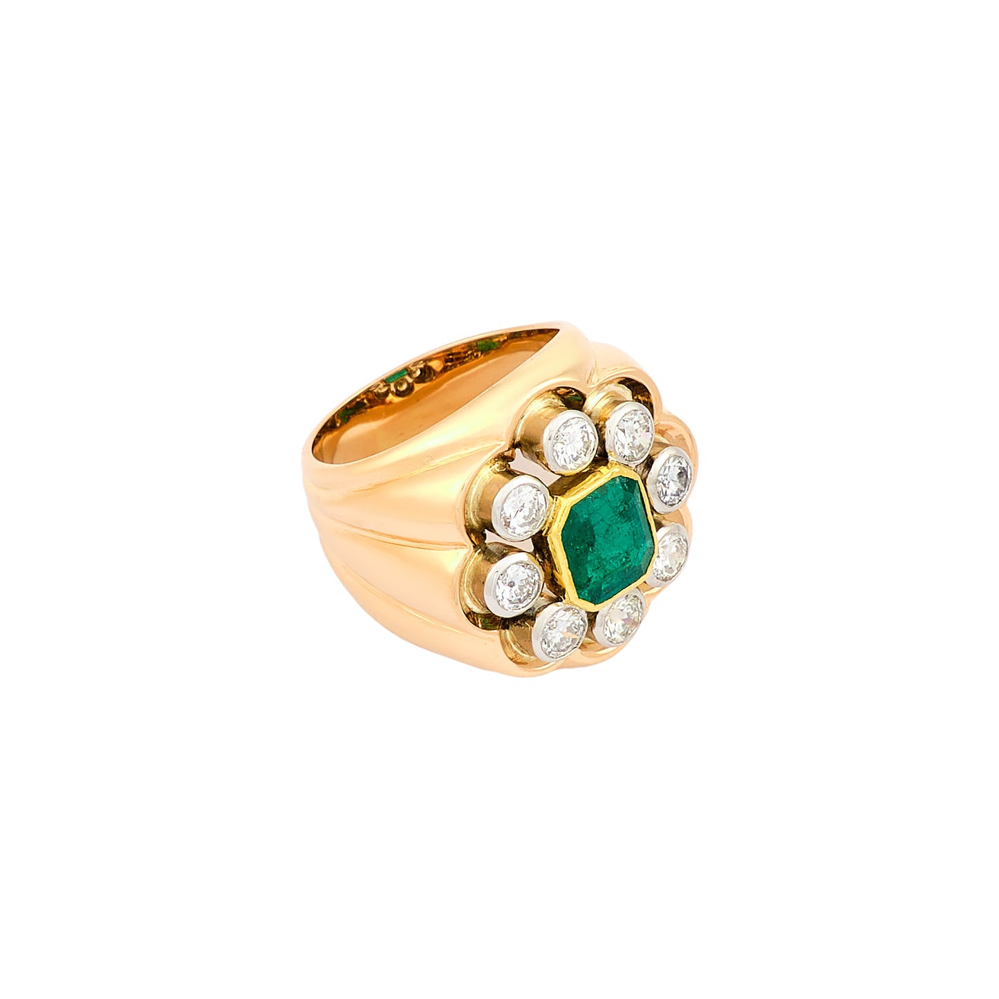 Vintage French Emerald Ring