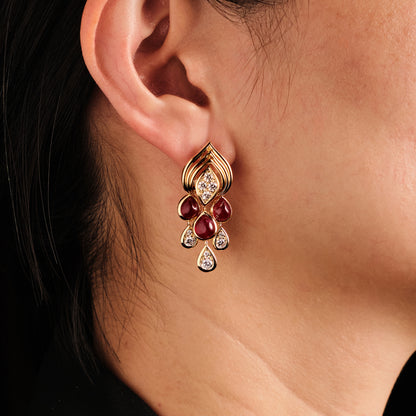 Andre Vassort Ruby Earrings