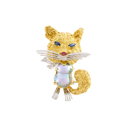 Toliro Cat Brooch