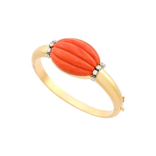 Vintage Coral Bangle