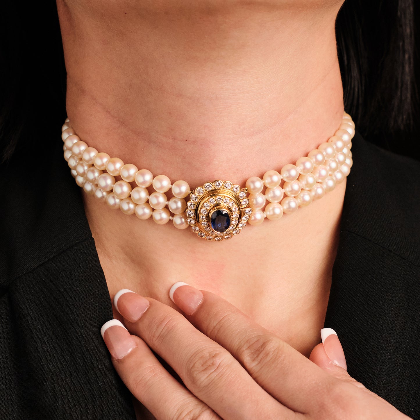 Attributed to Asprey Pearl Choker