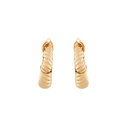 Van Cleef & Arpels Twisted Hoop Earrings