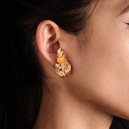 Chaumet Leaf Earrings