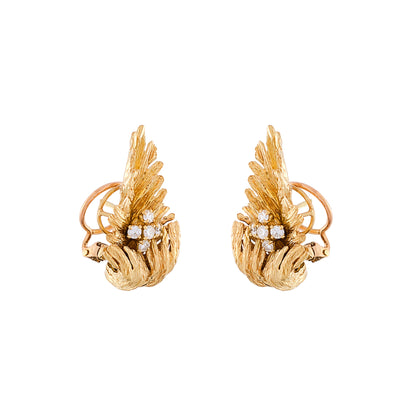 Chaumet Leaf Earrings