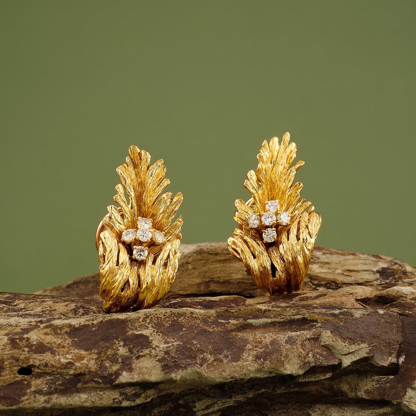 Chaumet Leaf Earrings