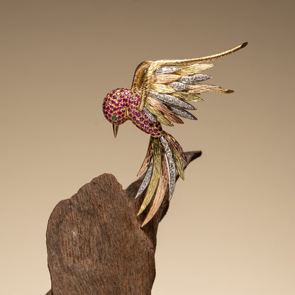 Vintage Bird Brooch