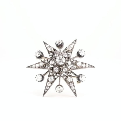 Antique Starburst Brooch