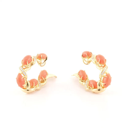 Fred Coral Earrings and Ring