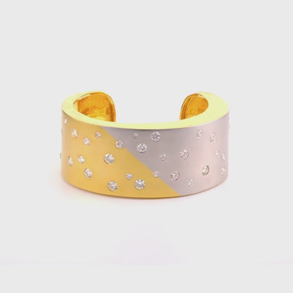 Vintage Bicolar Cuff Bracelet