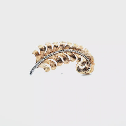 Vintage Feather Brooch