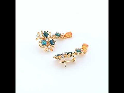 Bakhache Mandarin Garnet Earrings