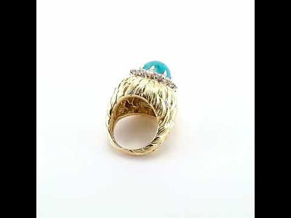 David Webb Turquoise Ring