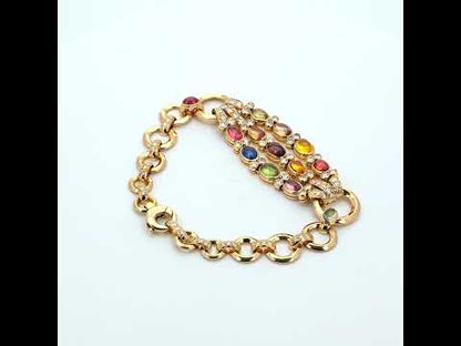 French Multi-Gem Demi Parure