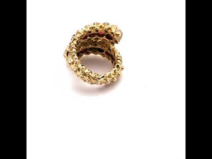 Ilias Lalaounis Ruby Snake Ring