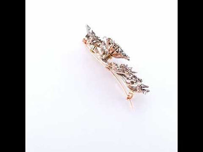 French Antique Flower Brooch