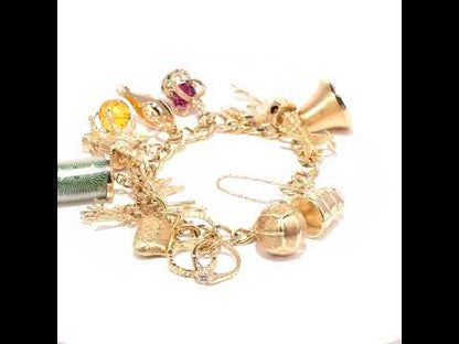 Vintage British Charm Bracelet