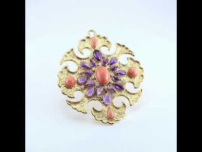 Van Cleef & Arpels Amethyst and Coral Sautoir