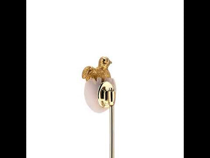 Antique Egg with Chick Stick Pin