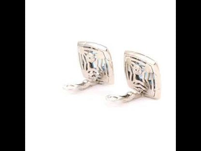 Bvlgari Topaz Earrings - Gold Pyramid Collection