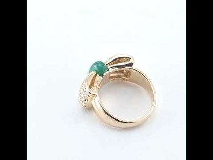 Van Cleef & Arpels Chrysoprase Bow Ring