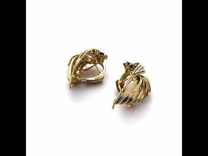 Vintage "Volutes" Earrings