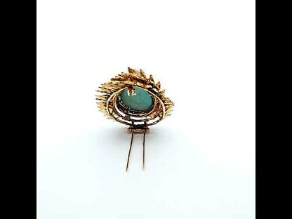 Vintage Turquoise Brooch