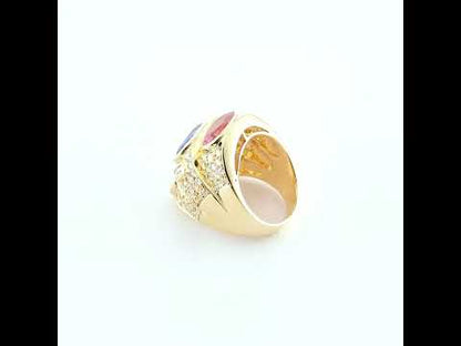 Vintage Multigem Ring