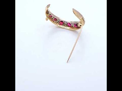 T.O’Donoghue Crescent Moon Brooch