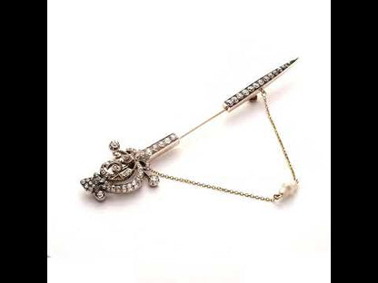 Antique Sword Ruffle Pin