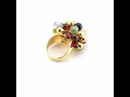 Vintage Italian Briolette Mutigem Ring