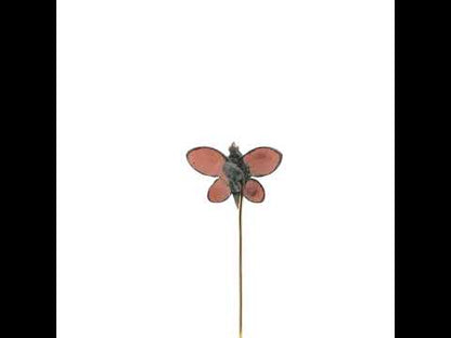 Antique Enamel Butterfly Stick Pin