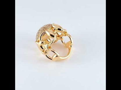 Gucci 'Horsebit' Diamond Ring