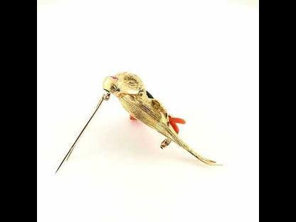 Vintage Bird Brooch