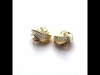 Vintage French Swirl Earrings