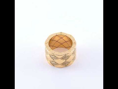 Chanel Large ‘Matelassé’ Ring